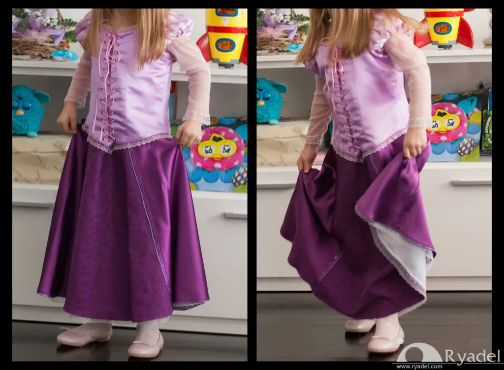 Rapunzel Tangled Cosplay - Corset Skirt Gown junction 4 - Handmade Tailor