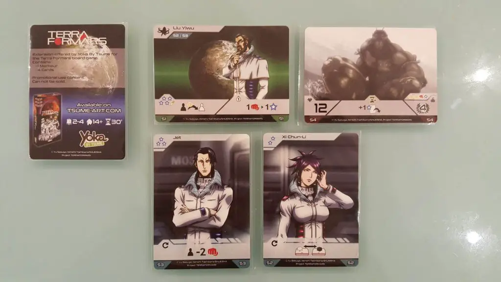 Terra Formars Board Game Review, Promo Card Rules and Photos