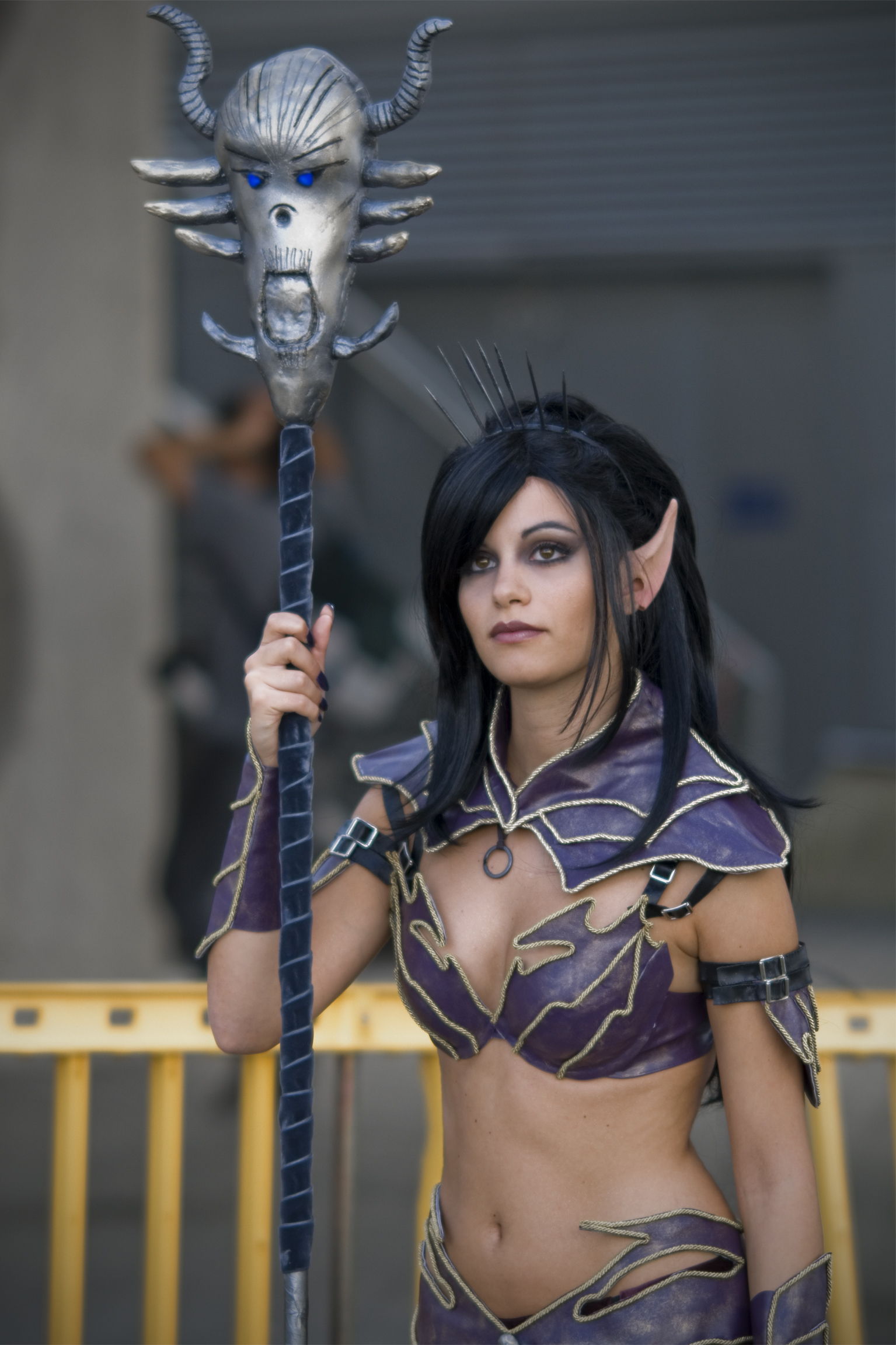 Dark Elf Sorceress Cosplay from Warhammer Online elven-sorceress-in-digital-art-stable-diffusion-online