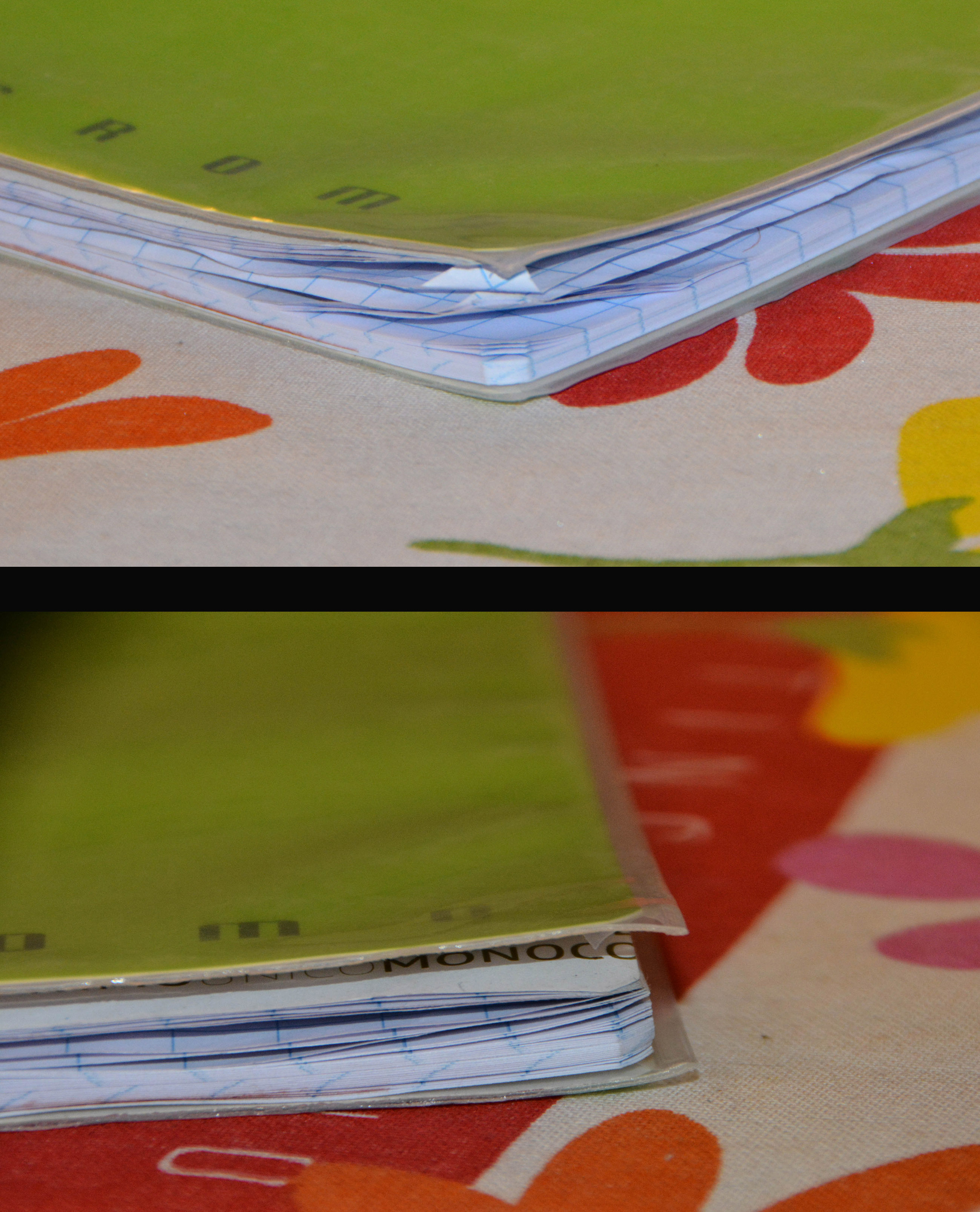 How to get rid of unpleasant dog-ears on exercise books
