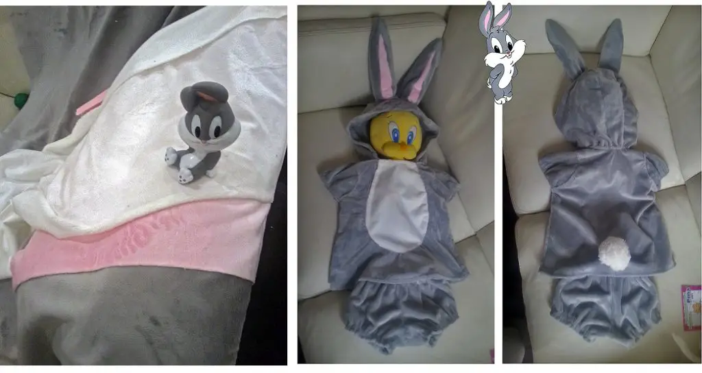 Toddler costume ideas: Bugs Bunny from Baby Looney Tunes cosplay tutorial