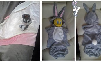 Toddler costume ideas: Bugs Bunny from Baby Looney Tunes cosplay tutorial