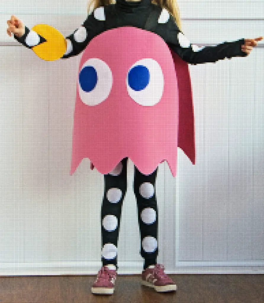 DIY Pinky (the pink ghost) from Pac-Man costume