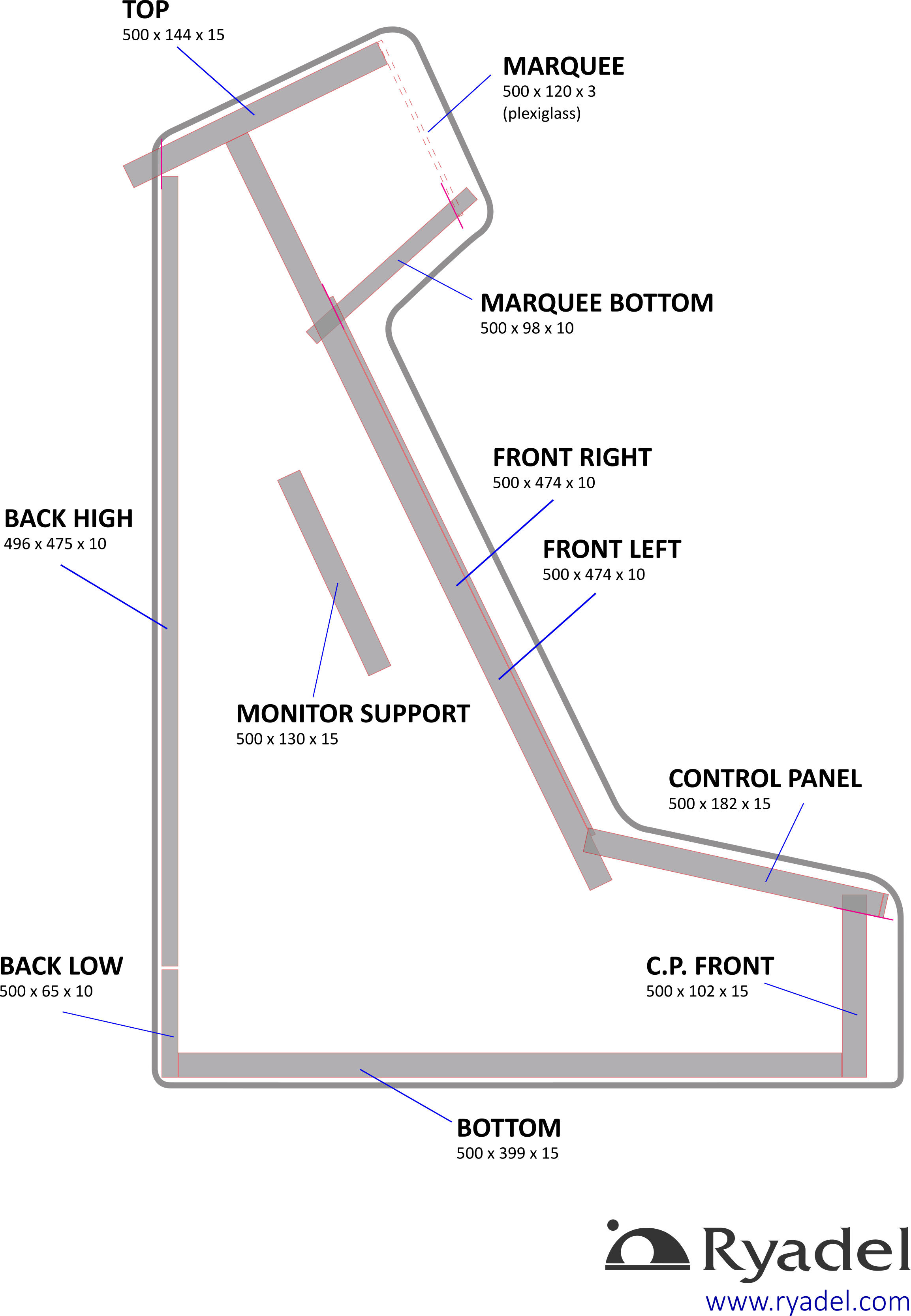 bartop arcade cabinet plans full size