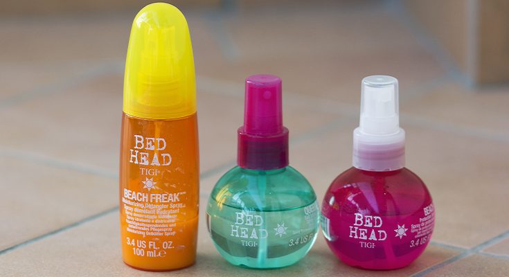 "Tigi Bed Head" linea "beach", recensione (autentica) sugli spray professionali per capelli in spiaggia