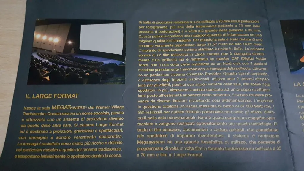 IMAX, Pellicola, 70mm, Digitale e Laser. La tecnologia nei cinema italiani.